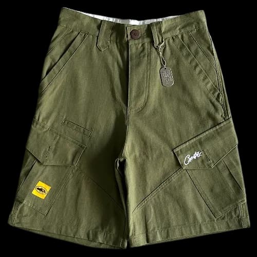 corteiz shorts cargo Slant pocket green