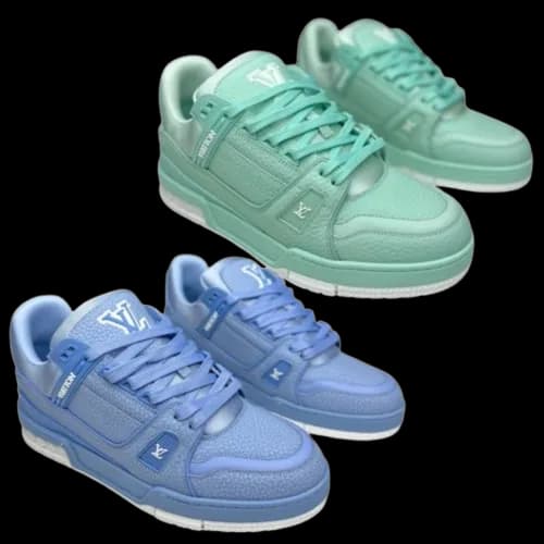 Louis Vuitton Trainers Aqua/Blue