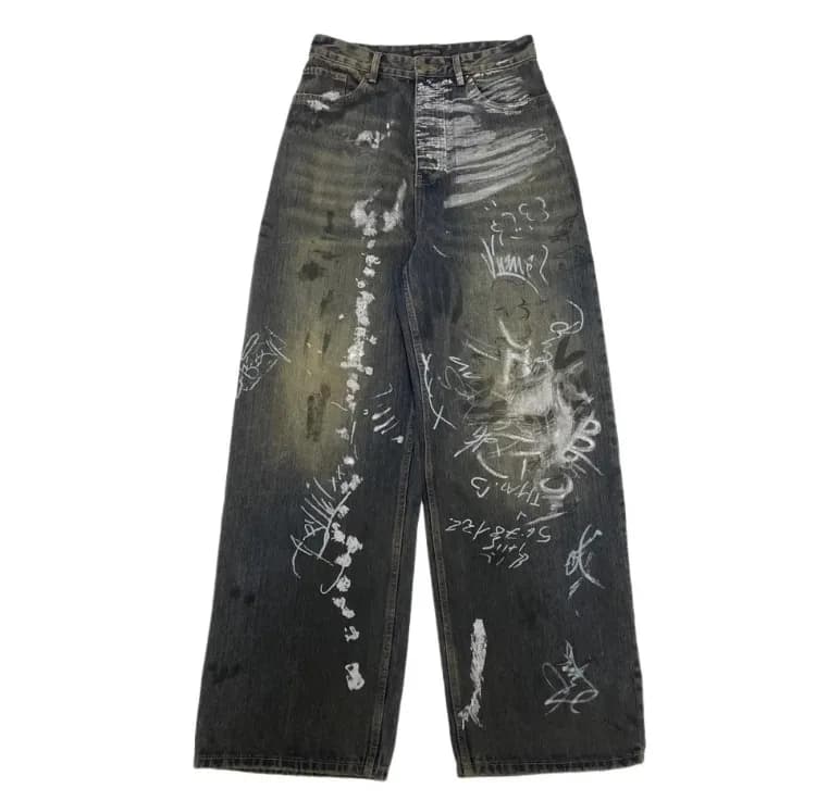 BLenciaga Graffiti Pants 2 Styles