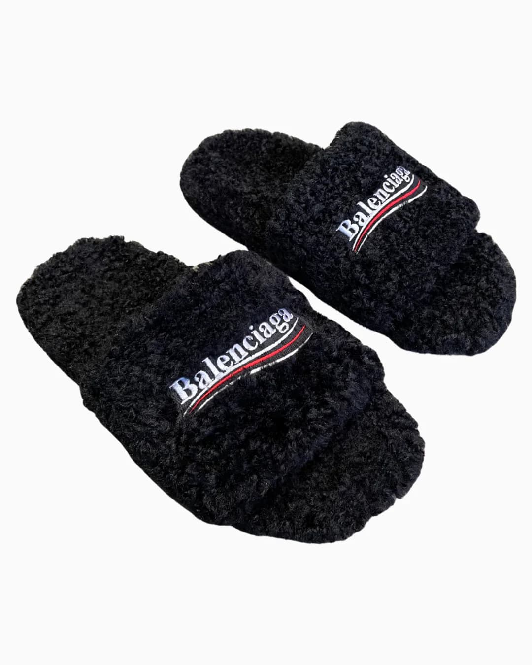 Balenciaga Faux Fur Slides 3 Styles