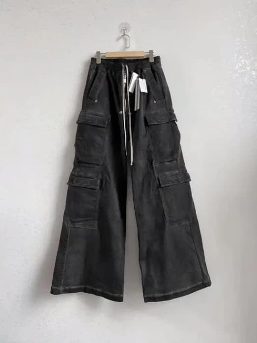 Rick Owens Edfu Cargo Denim Cargo black