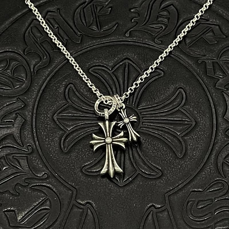 Chrome Hearts Double Cross Ring Pendant 3 Colorways