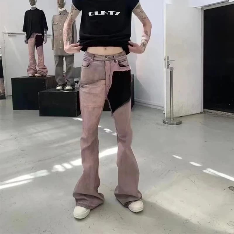 Rick Owens Patchwork Denim