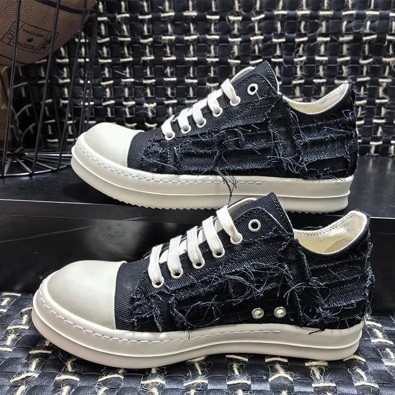 Ripped Denim Rick Owens Ramones 3 Colorways