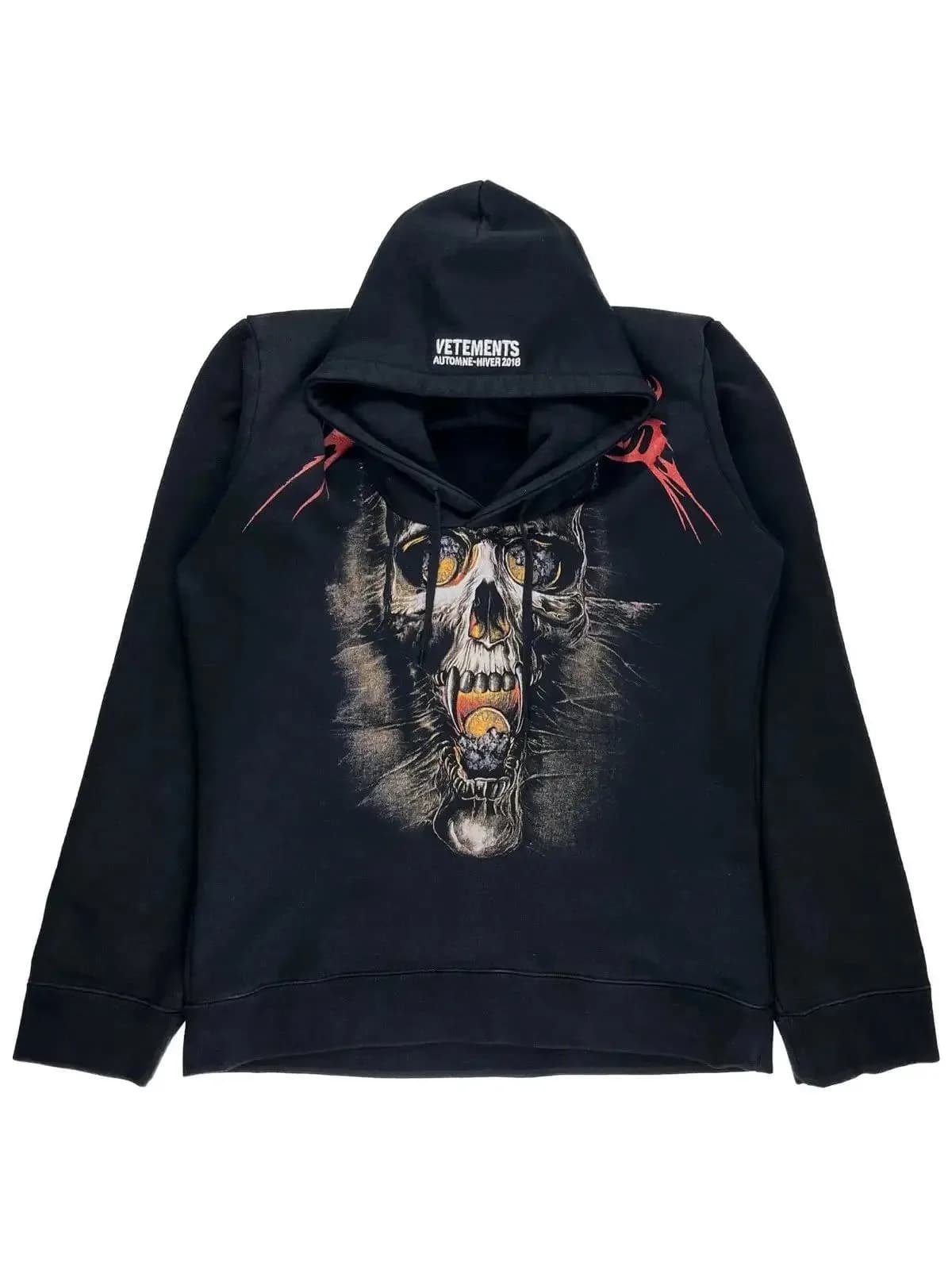 Vetements Missplaced Skull Hoodie