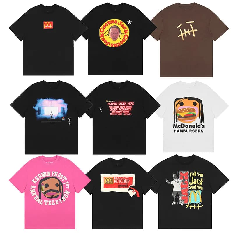 Travis Scott Tees 106 Colorways