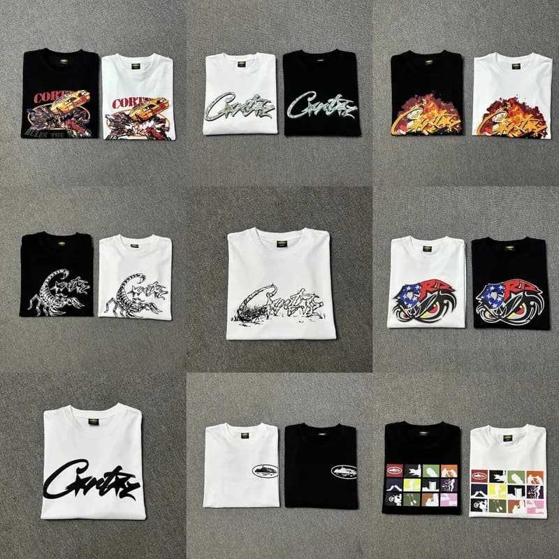 2024 New Short Sleeve T Shirt Letter St Paul Limited Round Neck American Casual Loose Half Sleeve 36