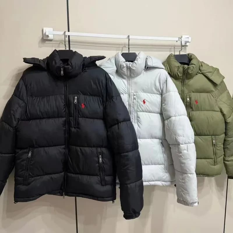 polo Raff RL detachable hood super thick cotton windproof and waterproof couple s zipper jacket 1
