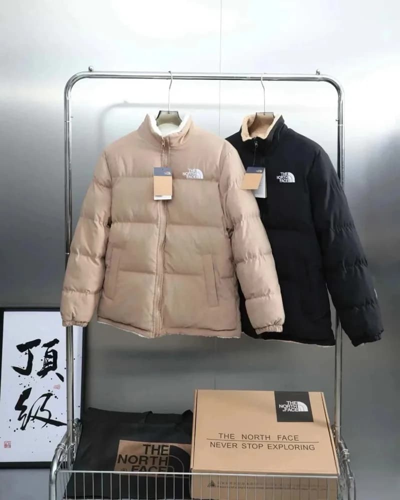 The North Face-Style Sherpa Collar Puffer