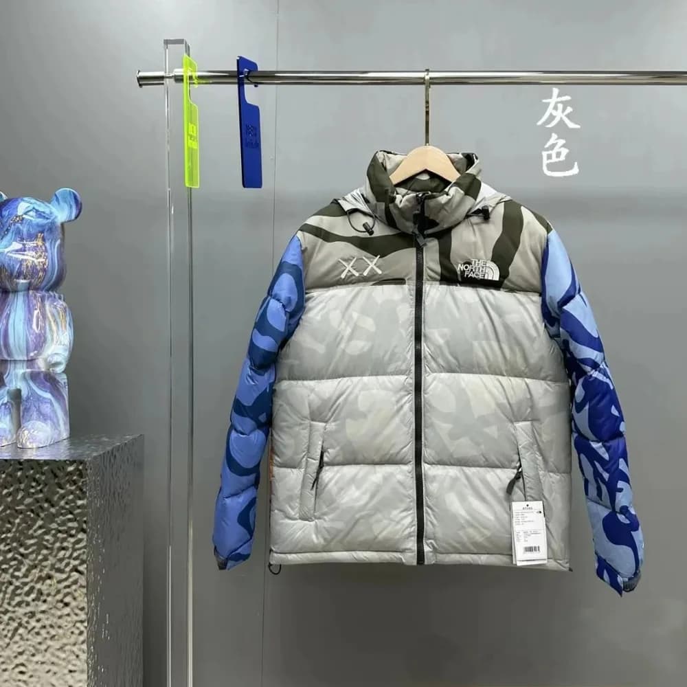 KAWS x TNF-Style Nuptse Down Jacket