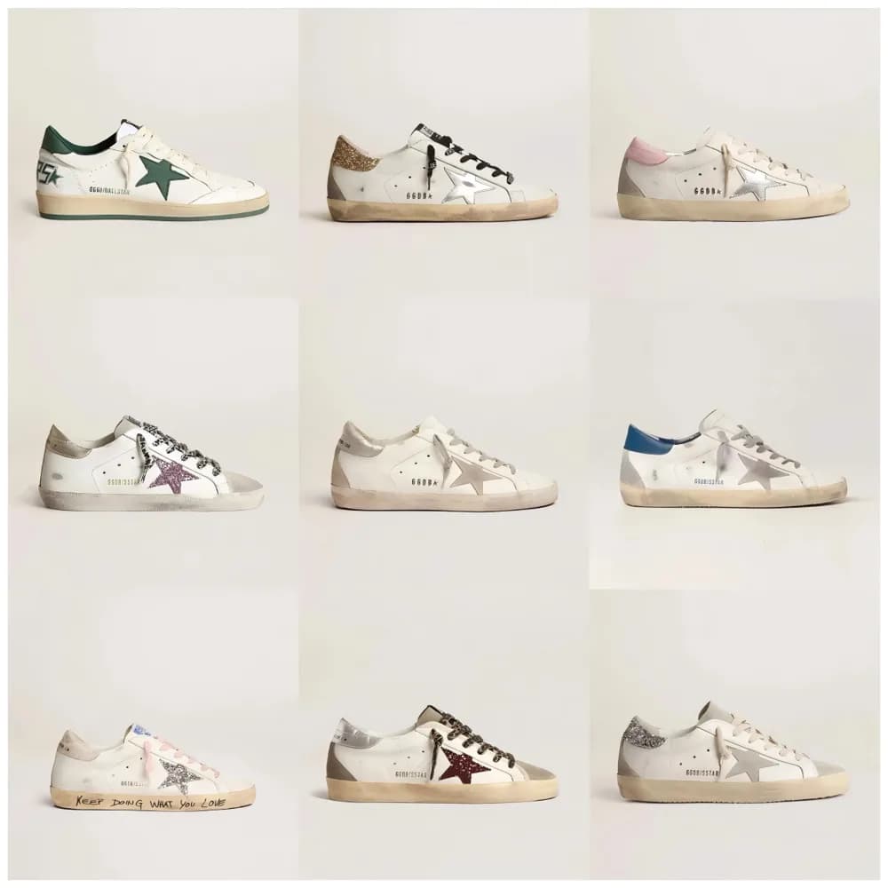 Golden Goose-Style Super-Star Sneakers