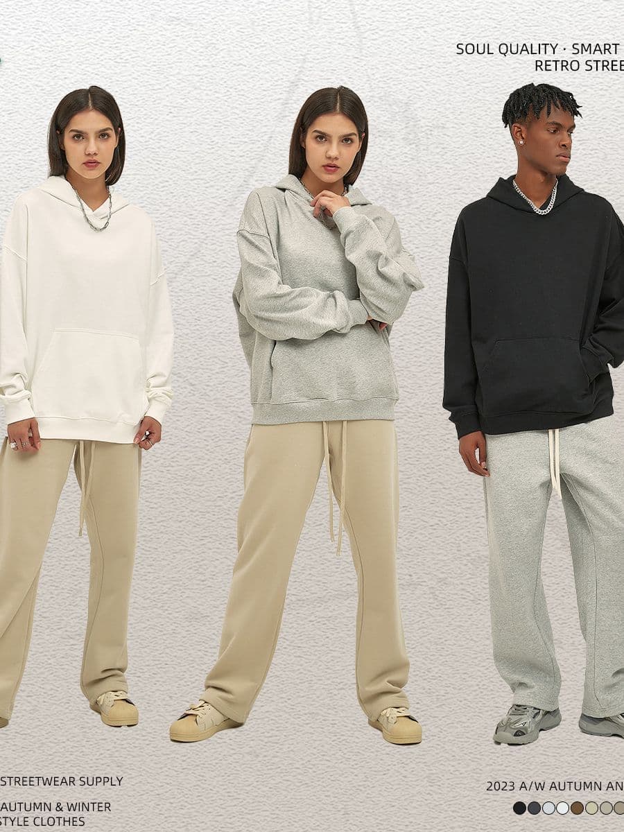 2023 new men's and women's polar fleece plus velvet hooded sweatshirt 400g casual sweatshirt thick warm - OopBuy Spreadsheet