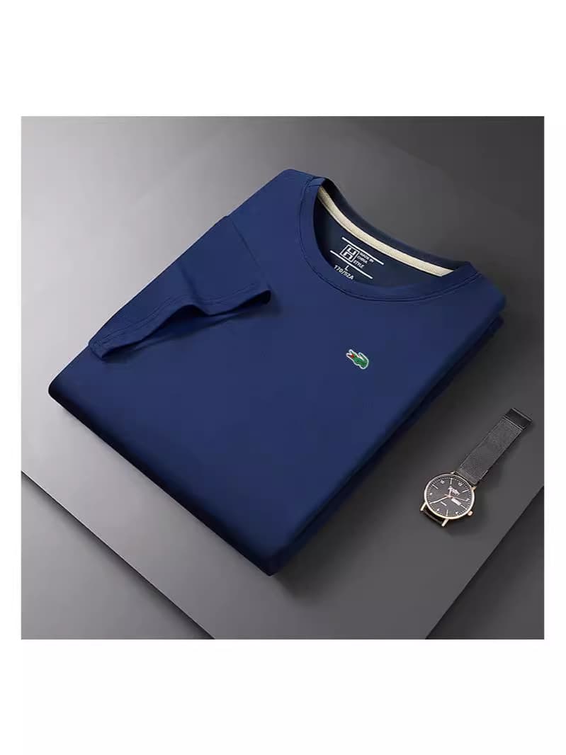 Summer men's T-shirt work clothes short sleeve with embroidered logo round neck short sleeve T-shirt