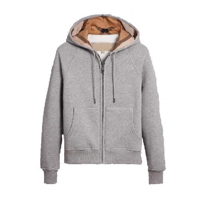 European American high quality British style hooded women's sweater B home spring and autumn women's jacket cardigan zipper S-XXL in stock