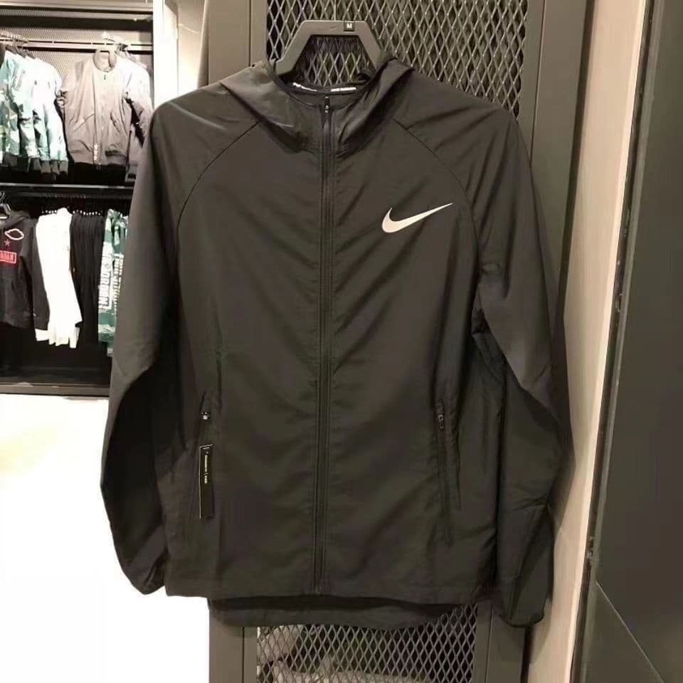 Quick-drying jacket for men woven hooded loose large size casual sports running windbreaker sports student track and field training suit