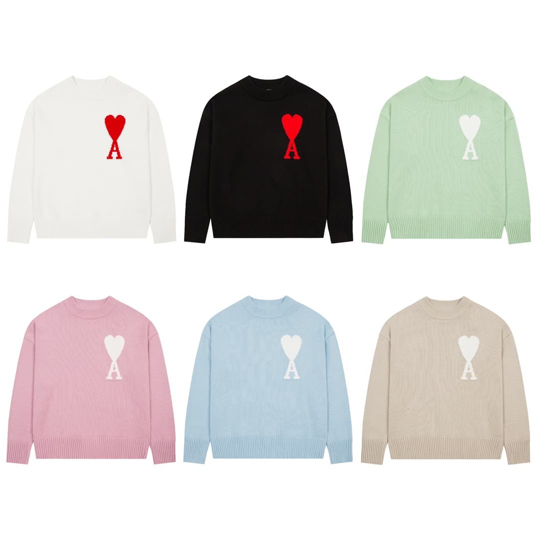 Internet celebrity sweater couple outfit autumn and winter Korean version new love letter loose versatile round neck long sleeve knitted sweater top