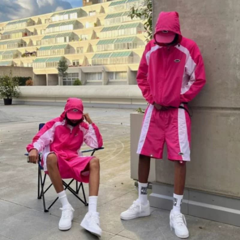corteiz Alcatraz splicing jacket coat men's European and American trendy retro street breathable casual sports suit