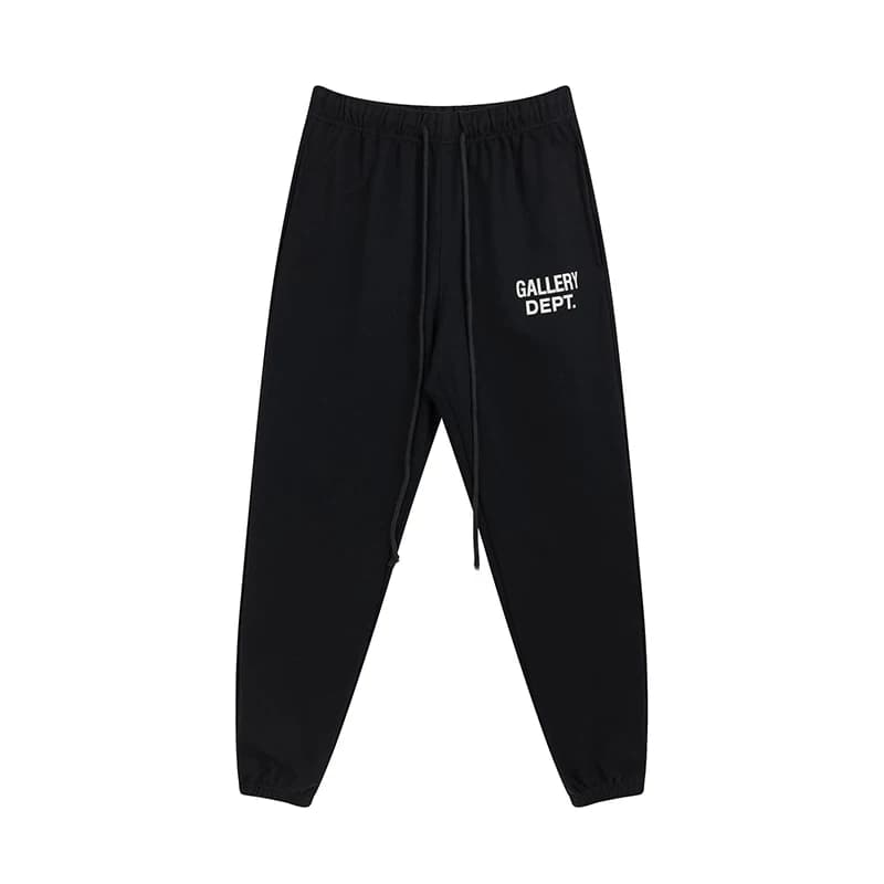GALLERY DEPT basic style letter printed logo drawstring trousers pure cotton ankle banded slacks men's and women's sweatpants