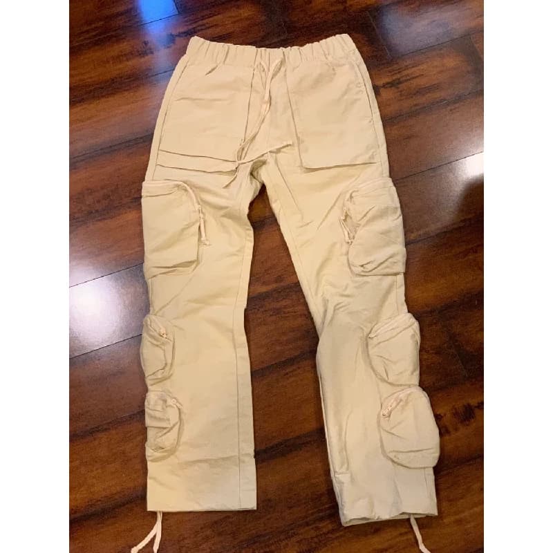 Travis Scott Whoisjacov Pocket Cargo Pants High Street Multi-Pocket Work Pants