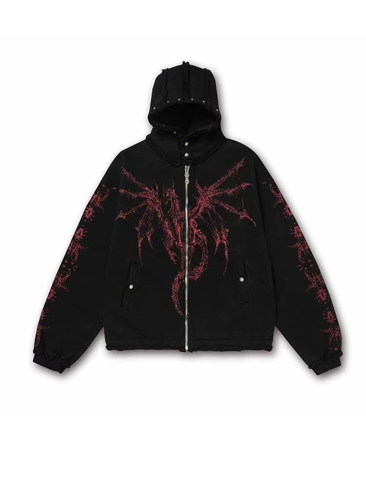 Thug Club Dragon Stud Zip Up