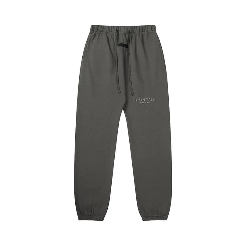 FOG FEAR OF DIOS de doble línea ESSENTIALS High Street holgado pantalones de chándal de lana acolchados pantalones de chándal para hombre