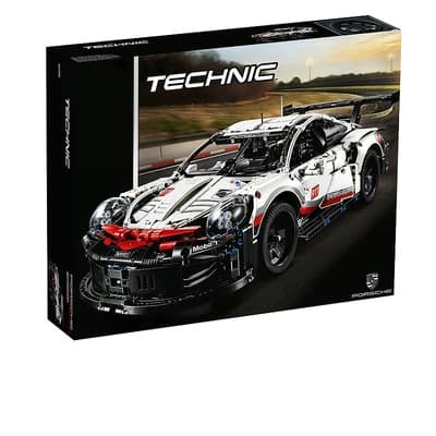 Chinese building blocks 42096 Porsche 911RSR sports car technology machinery group puzzle assembled building block toys gift