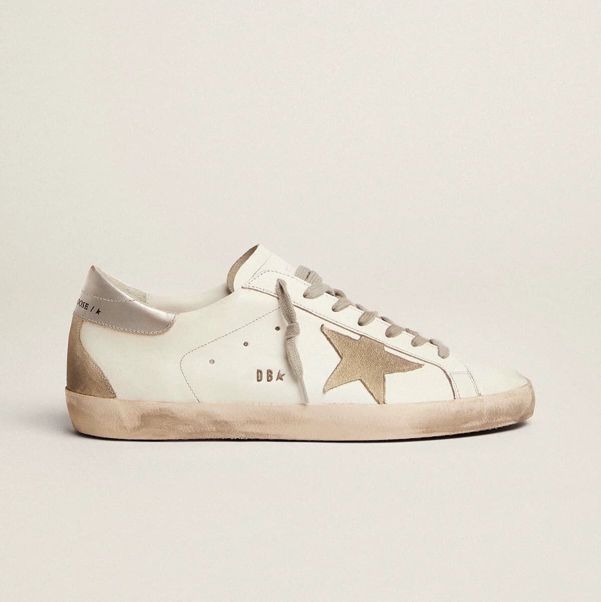 South Korea GG distressed star little dirty shoes women's 2022 classic all-match men's sneakers height increasing insole dirty cowhide easy wear shoes