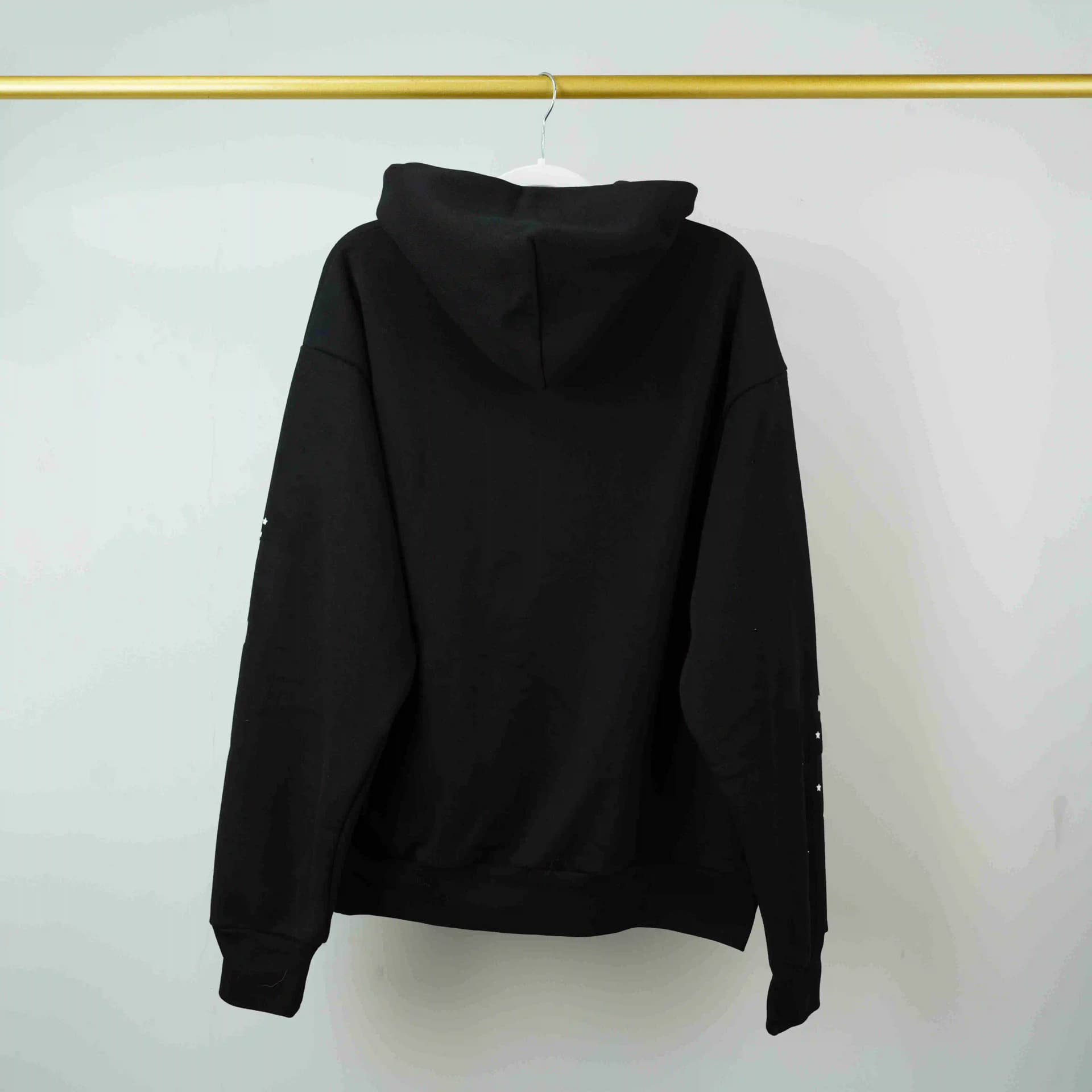 Basic family style foam printing letters new men's round neck spider web sweatshirt