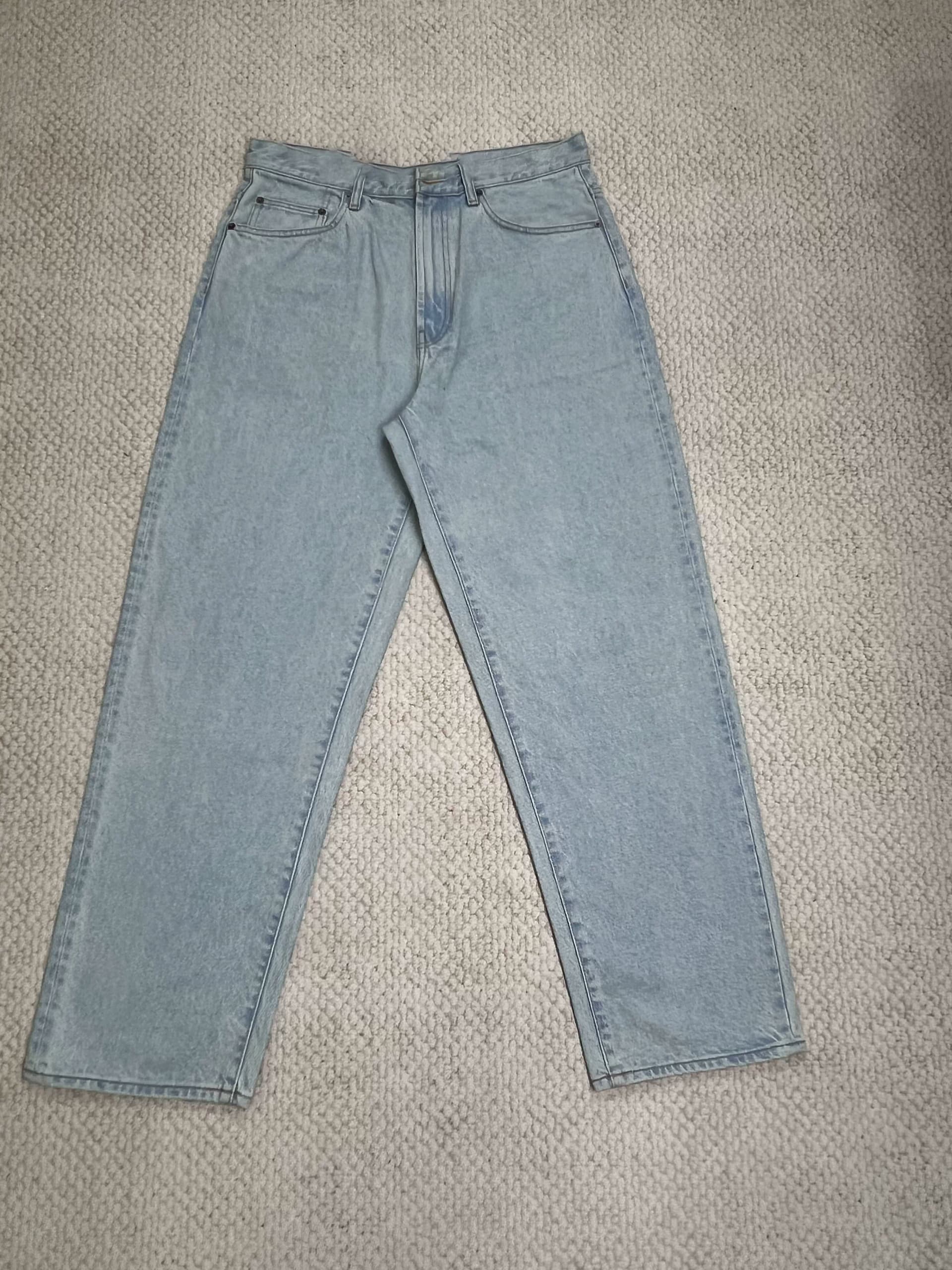 Tiger have stock Self made SUP Baggy Jean Pocket Embroidered Logo Jeans