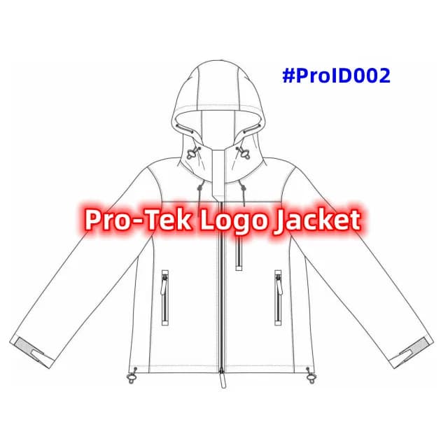 CPReps #ProID002 Pro-Tek Logo Plaque Hooded Jacket