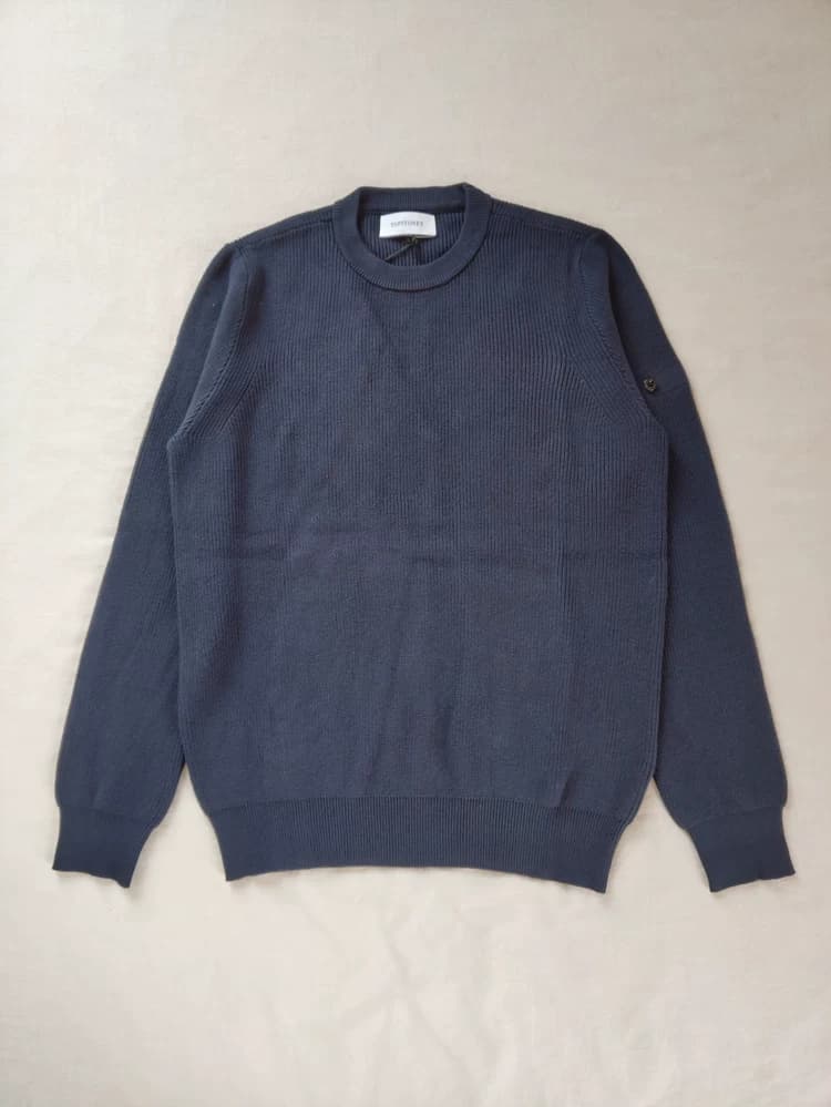 22SS 550D8 RIBBED SOFT COTTON KNITWEAR TOPSTONEY
