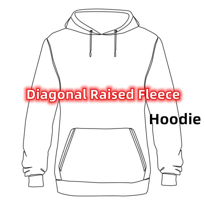 CPReps #ProID004 Diagonal Raised Fleece Hoodie