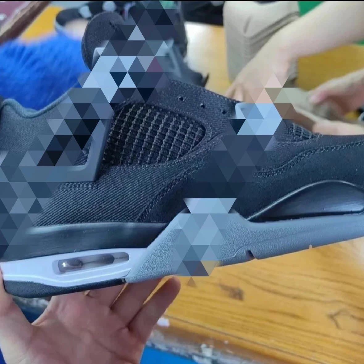 Air Jordan 4 Retro black canvas GX