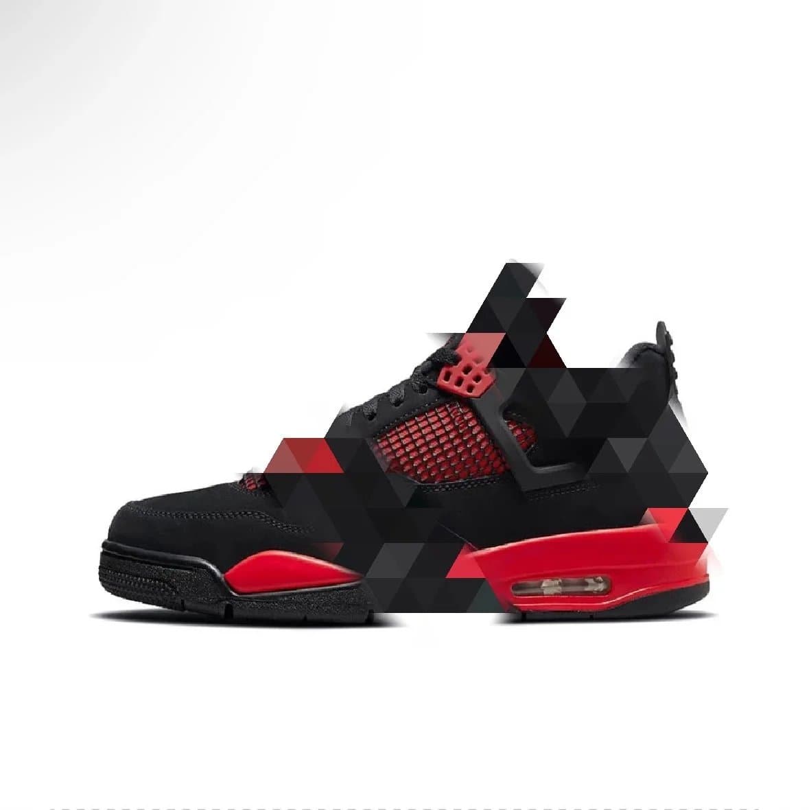 Air Jordan 4 Retro black red lightning GX