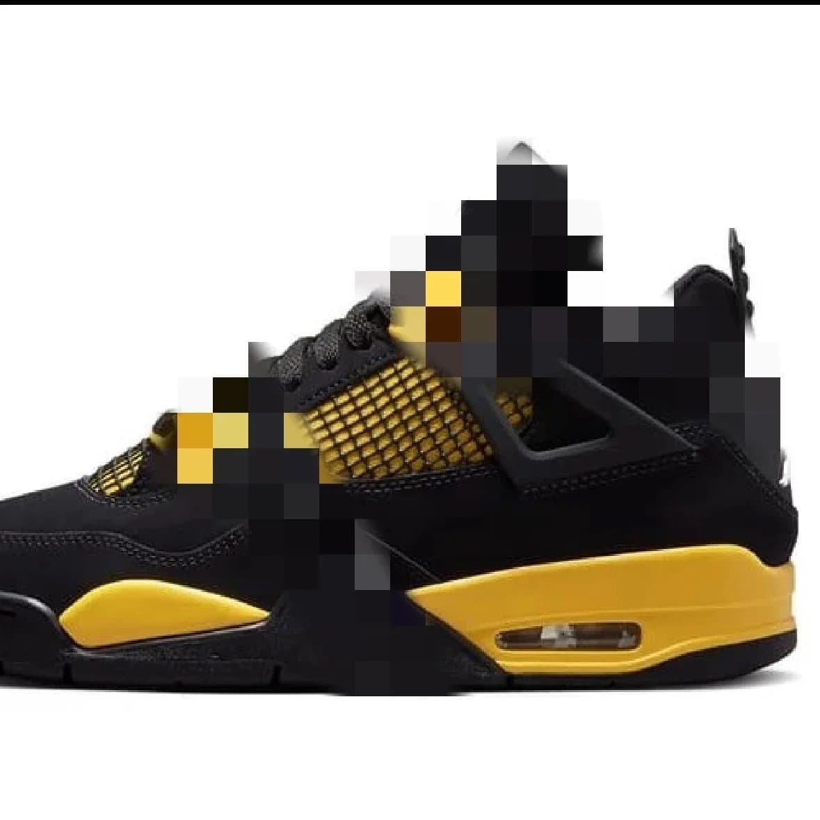 Air Jordan 4 Retro black and yellow lightning GX