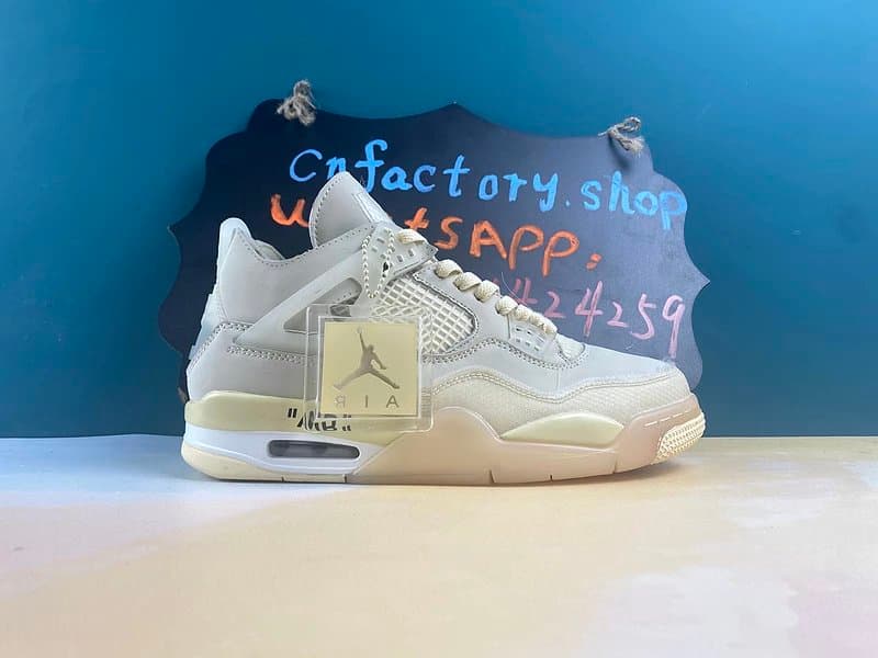H52CN Jordan 4 Retro OW Sail W CV9388 100