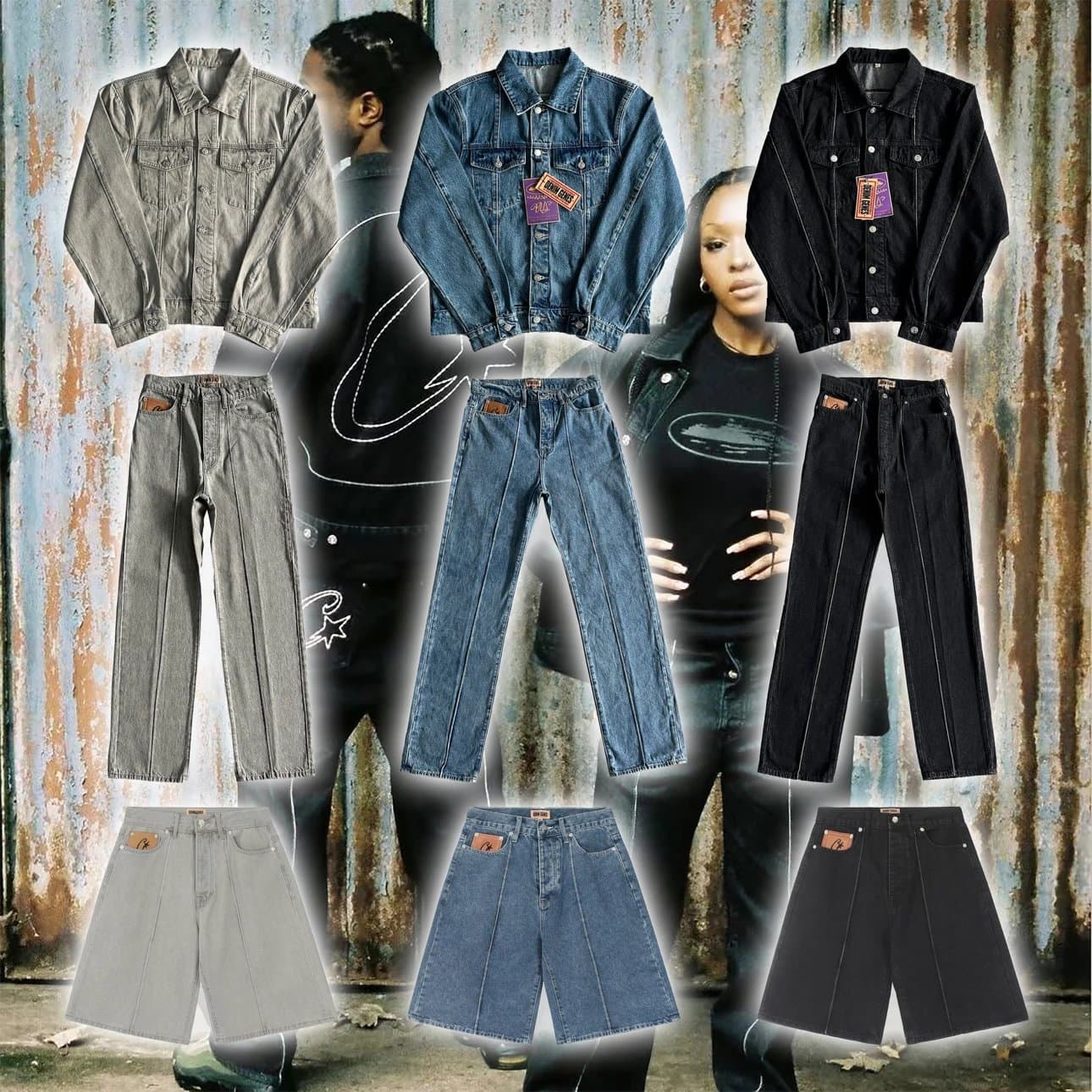 Corteiz denim suit Posting has benefits