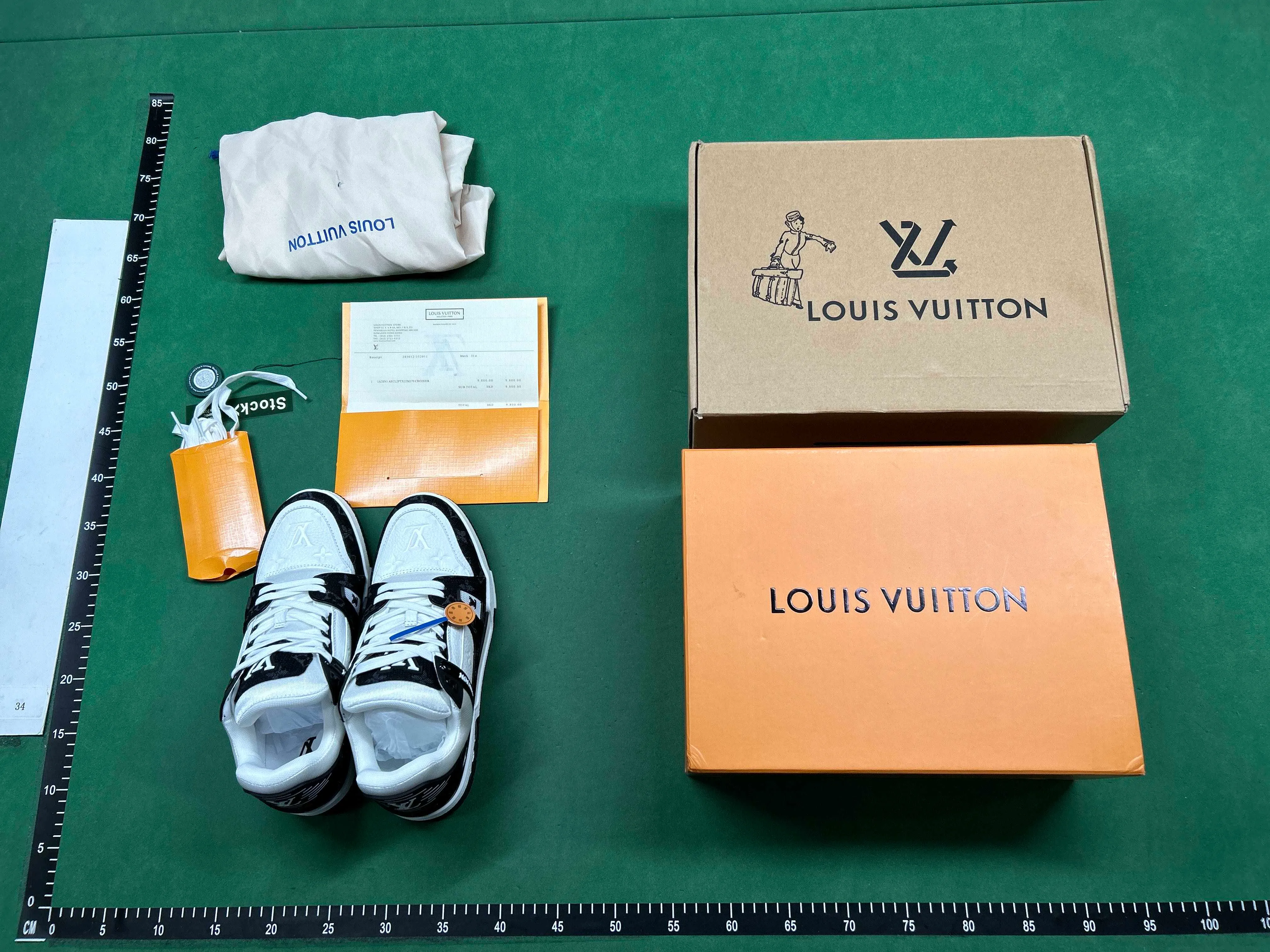 Black LV sneakers