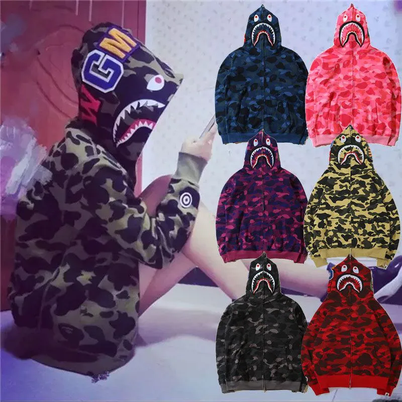 Bape full zip hoodie