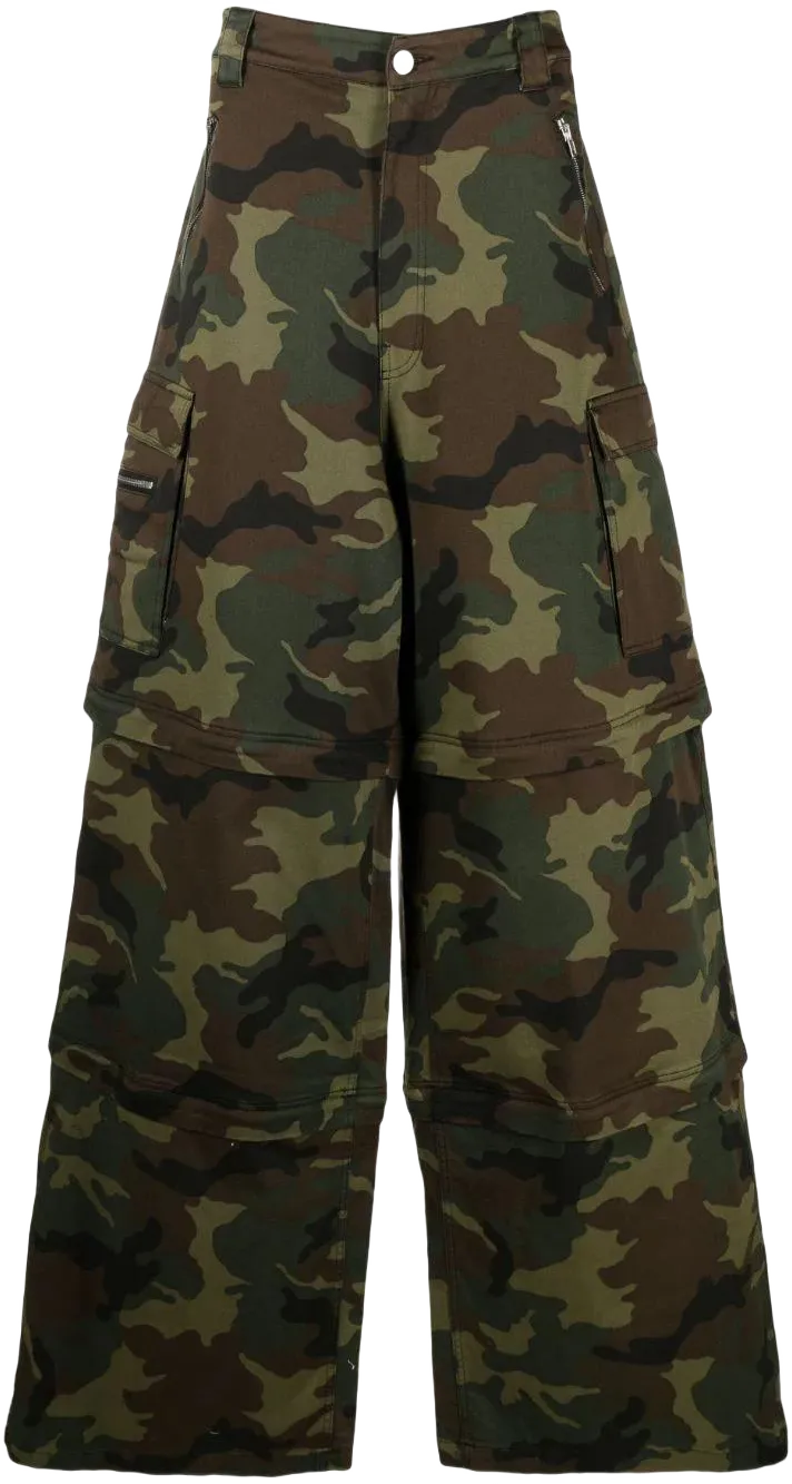 Vetements Transformer Camo Cargo Pants