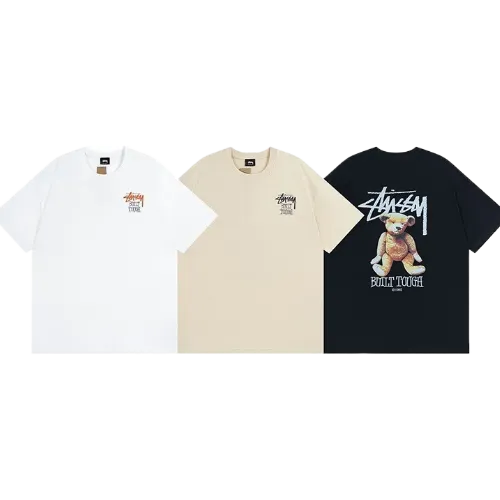 Stussy tees bear