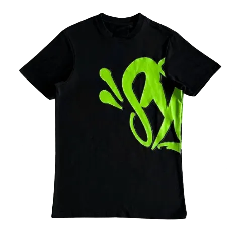 Syna World Tee Black Green Graffiti