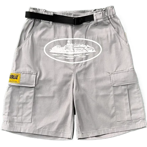 corteiz shorts cargo Gray