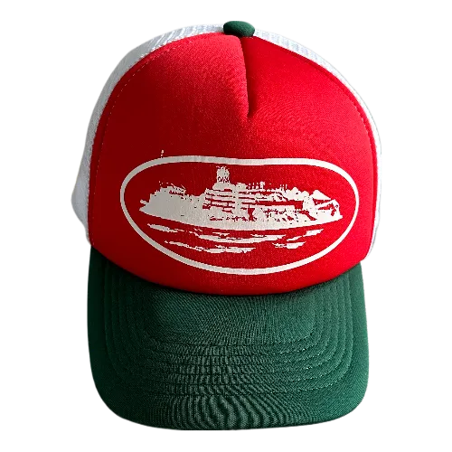 Corteiz cap trucker Red/Green