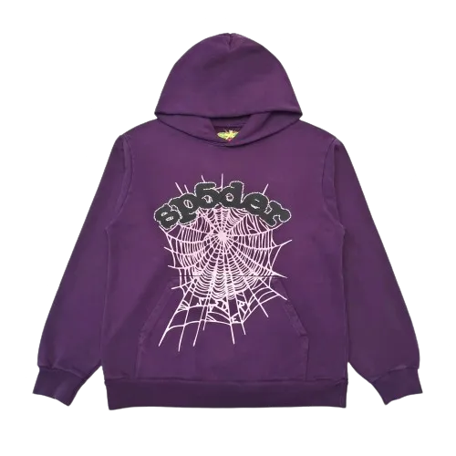 Sp5der Purple Hoodie