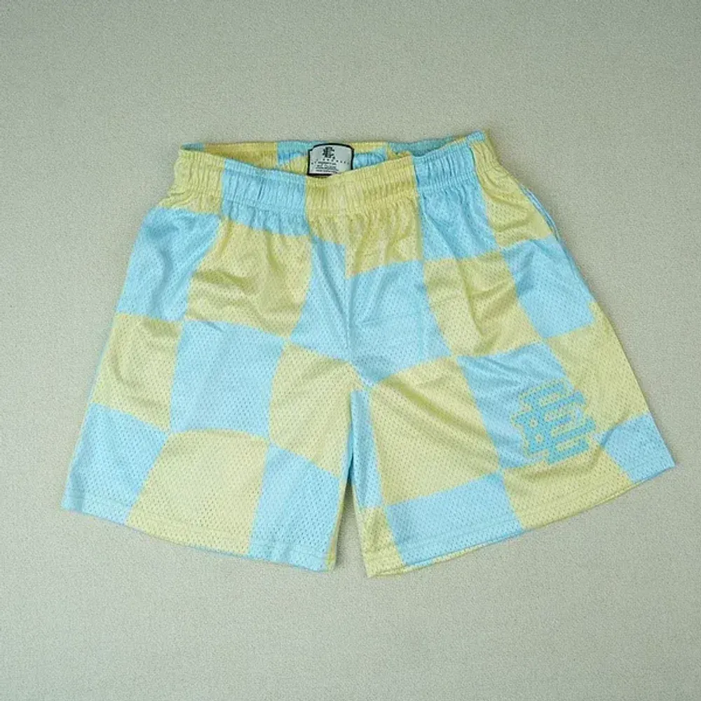 Eric Emanuel EE Basic Short Blue Yellow Wavy Flag