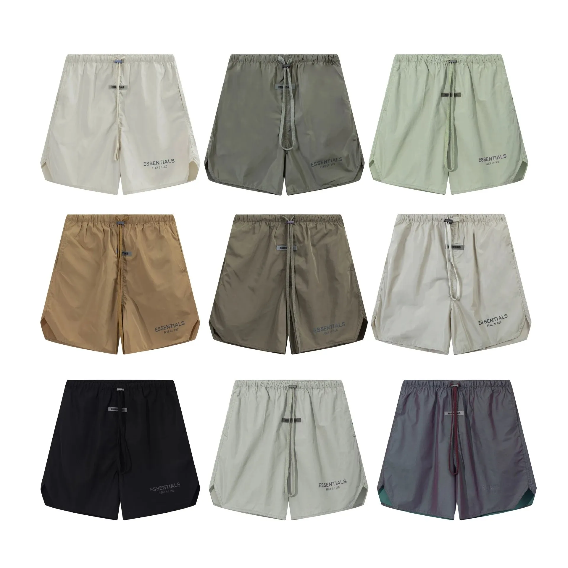 2024春夏新款 FOG 复线字母印花休闲沙滩短裤男女同款一件批代发 (5) - Image 1