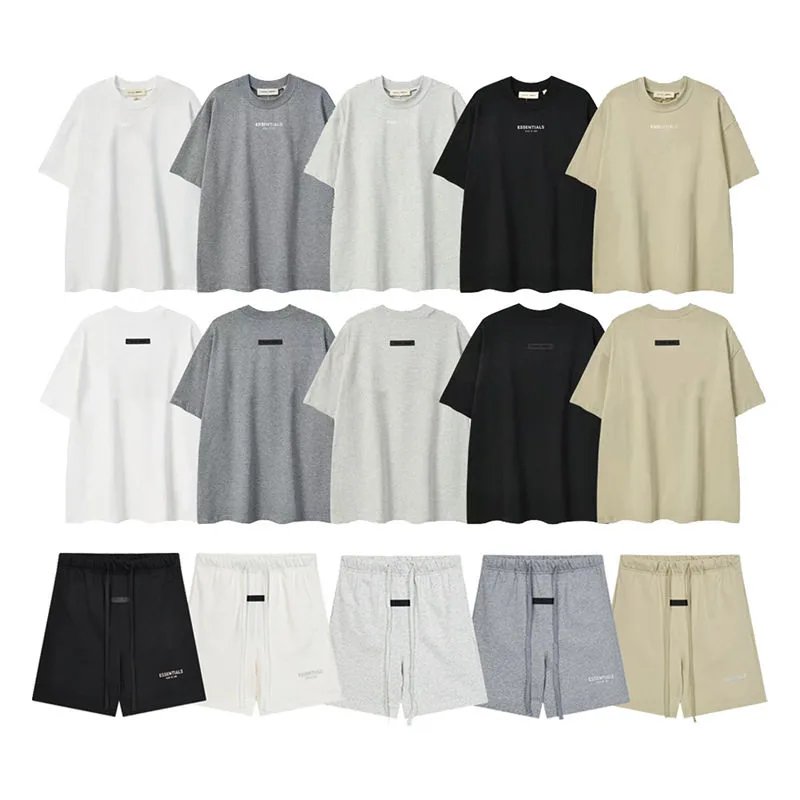 Essentials Style Silver Print Tee Set
