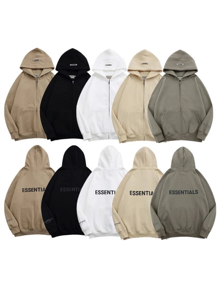 Essentials Style Zip Hoodie