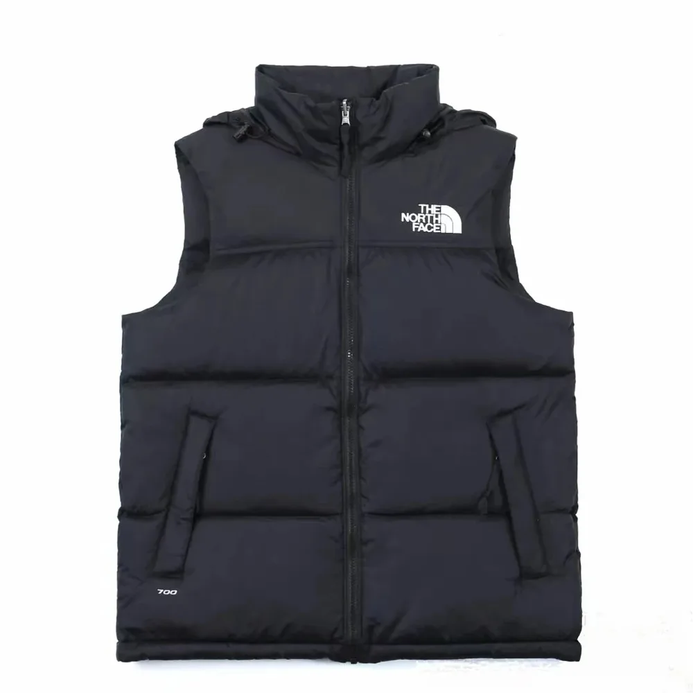 The North Face-Style Hooded Down Vest - Image 1
